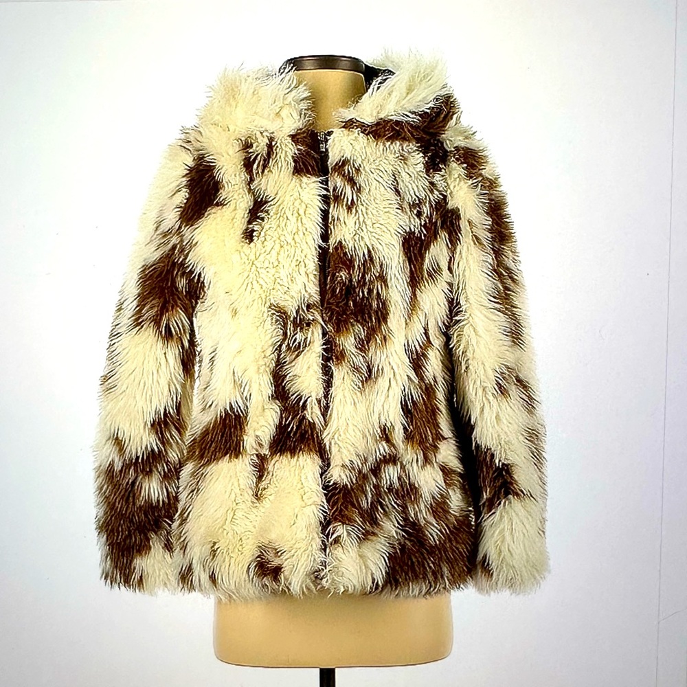 Lark Apparel Faux Fur Jacket With Hood